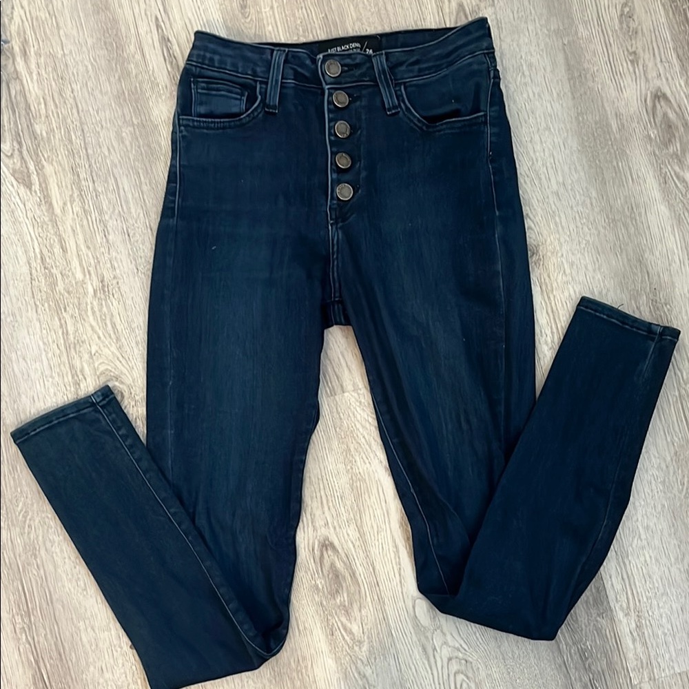 Women's High-Rise Skinny Button Fly Jeans